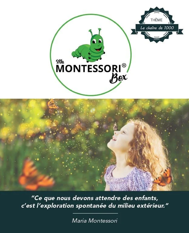 Chaîne de 1000 perles Montessori