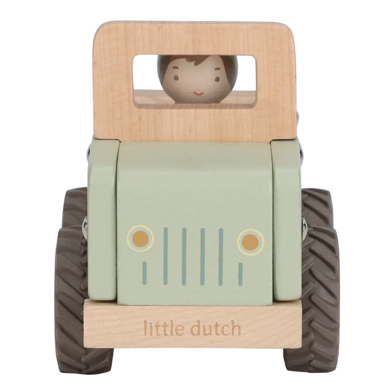 Voiture de safari avec figurine Safari Friends – jouet en bois enfant