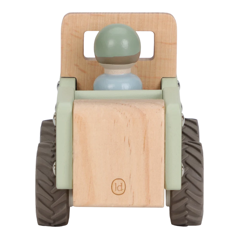 Voiture de safari avec figurine Safari Friends – jouet en bois enfant