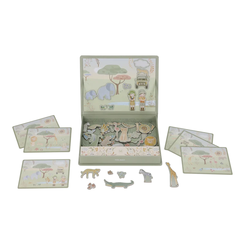 Jeu magnétique Safari Friends – tableau magnétique enfant