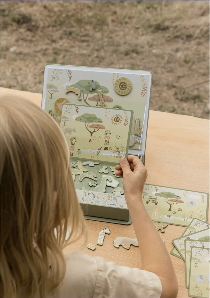 Jeu magnétique Safari Friends – tableau magnétique enfant