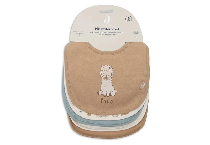 Lot de 5 bavoirs imperméables Jollies – Jollein