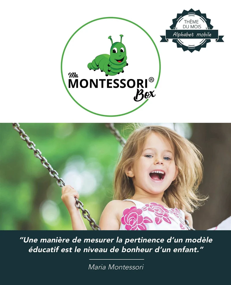 Alphabet Mobile Montessori – Lettres en Bois Magnétiques (2 versions)