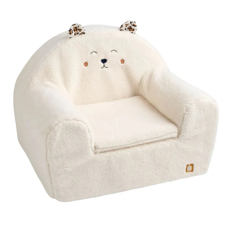 Fauteuil club enfant en sherpa Léopard - Sauthon