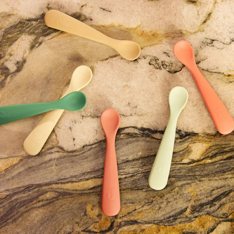 Lot de 2 cuillères souples en silicone - Jollein