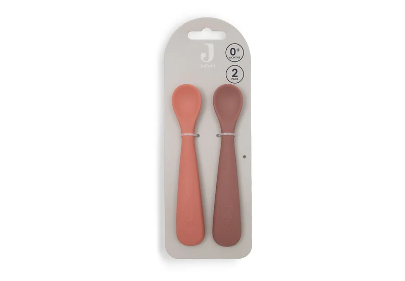 Lot de 2 cuillères souples en silicone - Jollein