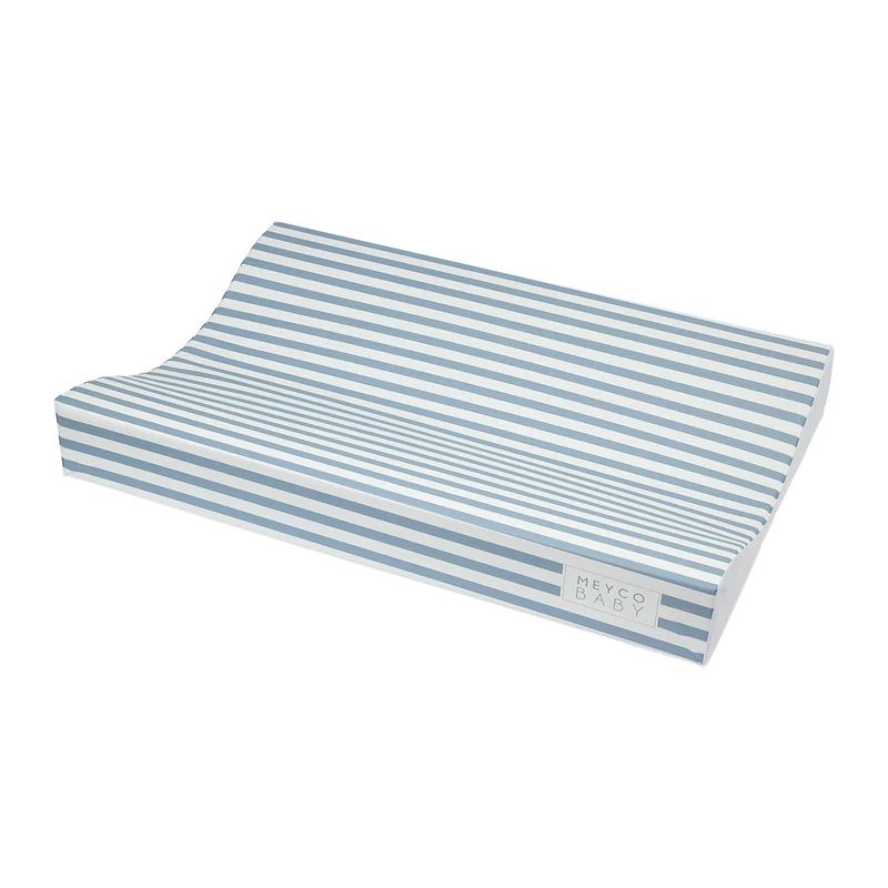 Matelas à langer rayures bleues 50 x 70 cm - Meyco Baby
