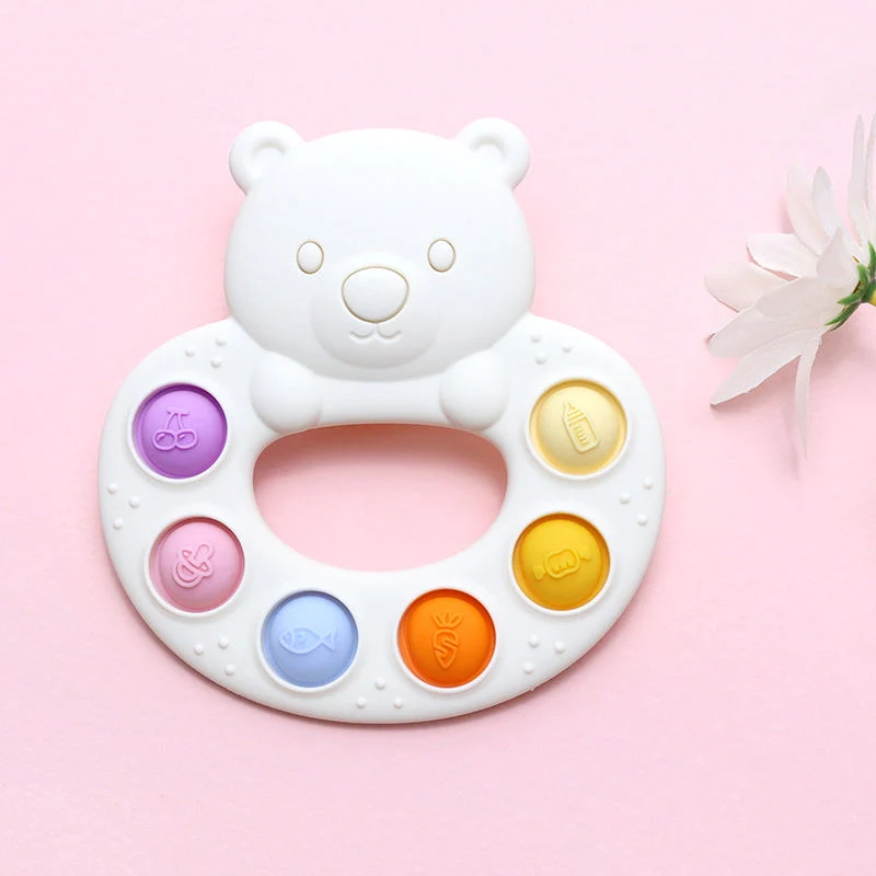Jouet pop-it Silicone ours multicolore
