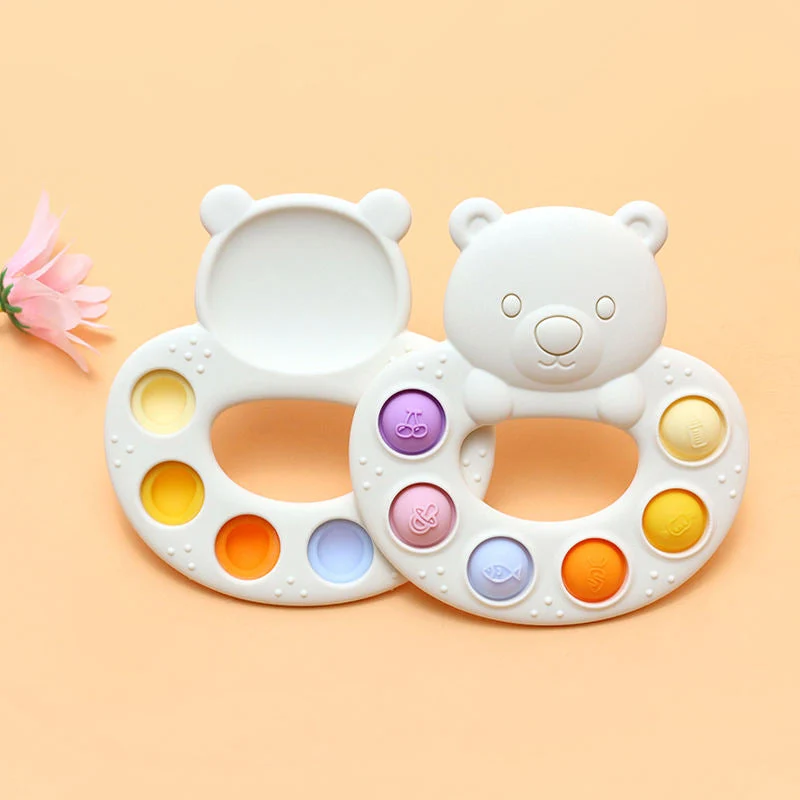 Jouet pop-it Silicone ours multicolore