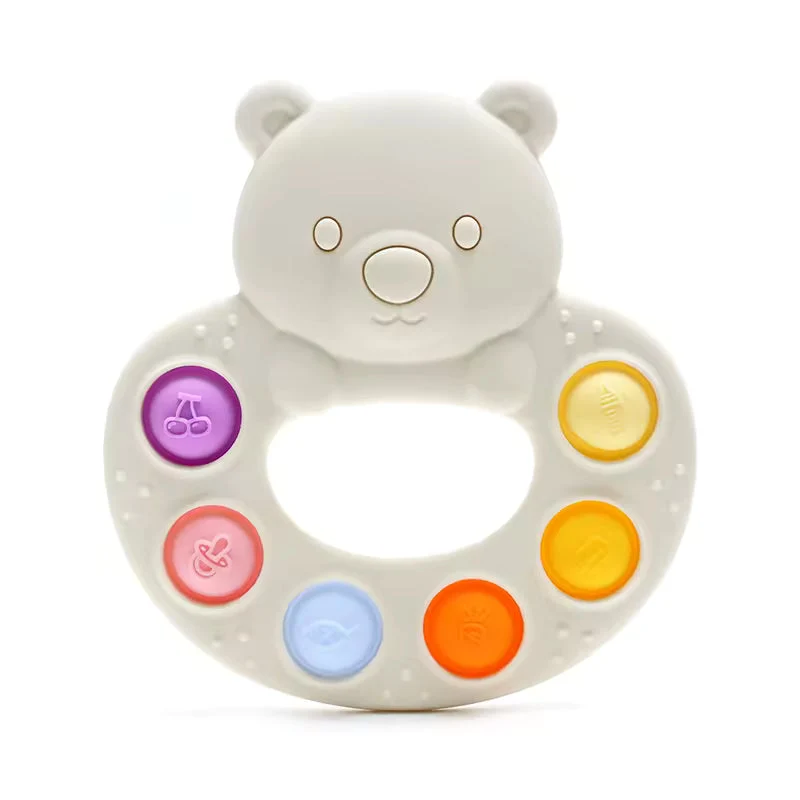 Jouet pop-it Silicone ours multicolore