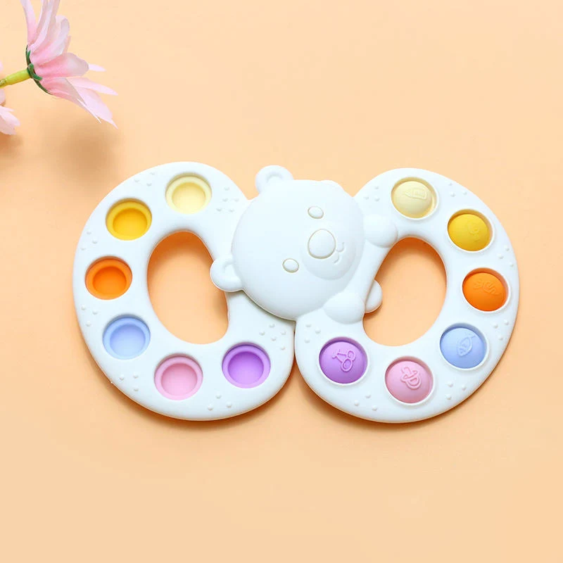 Jouet pop-it Silicone ours multicolore