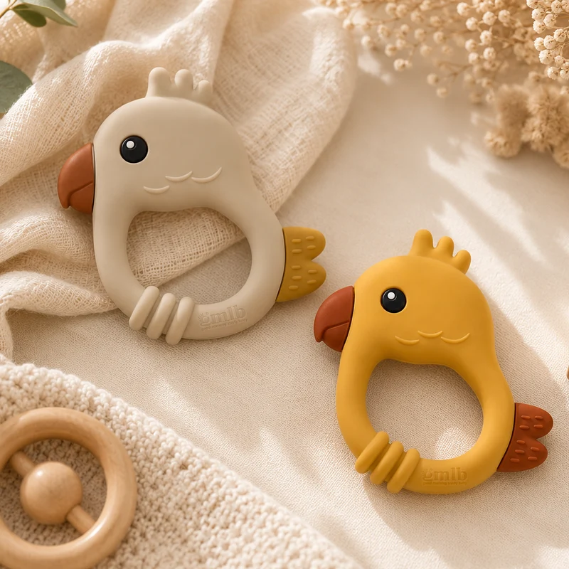 Anneau de dentition Oiseau en silicone - gmlb