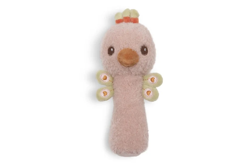 Hochet bébé Peacock Pavie – Soft Plumes – Jollein