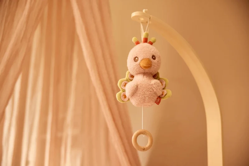 Peluche musicale Peacock Pavie – Berceuse de Brahms – Jollein