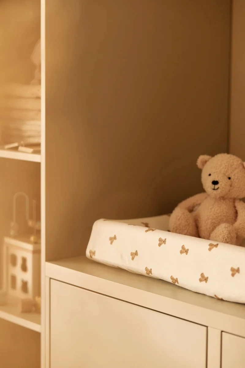 Housse de matelas à langer Mini Teddy Bear – 50 x 70 cm – Jollein