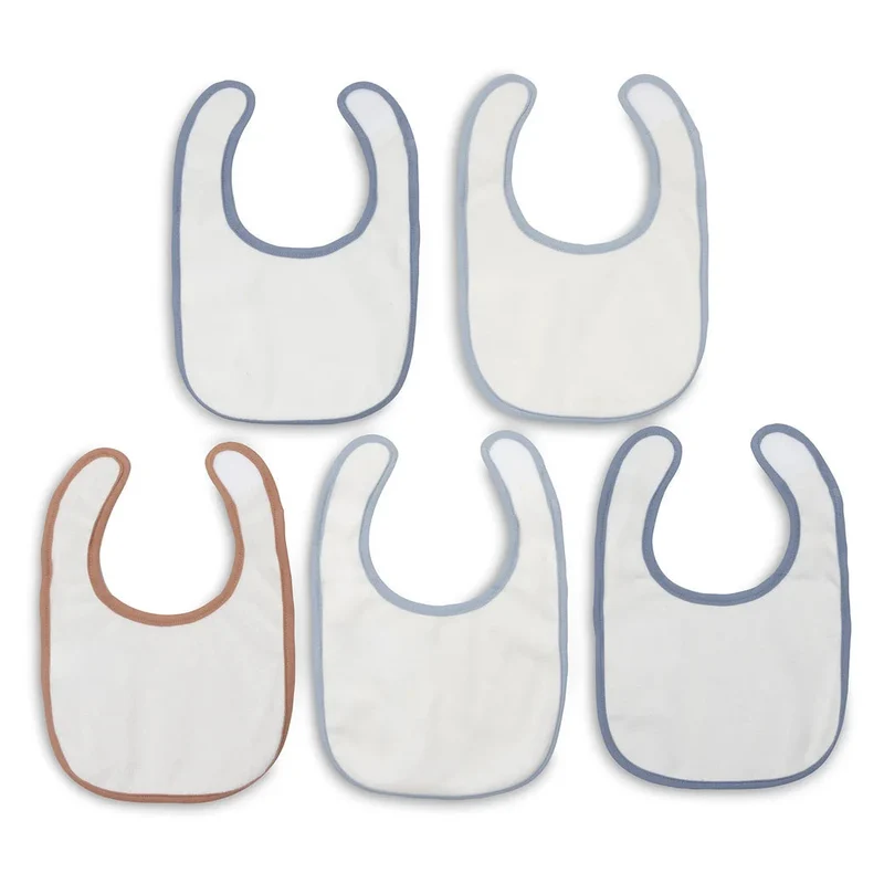 Lot de 5 bavoirs imperméables Miffy Moments cloudy blue – Jollein