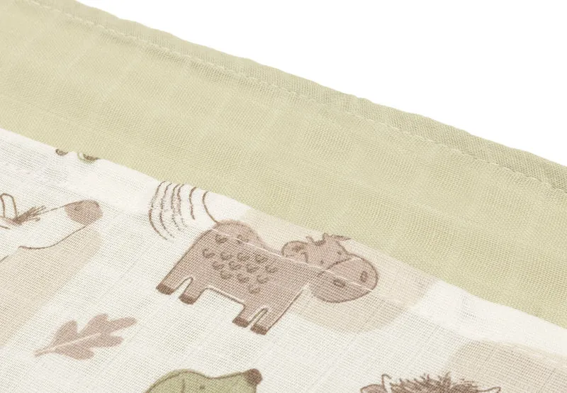 Lot de 3 langes en gaze de coton 70 x 70 cm – Barn Buddies – Jollein