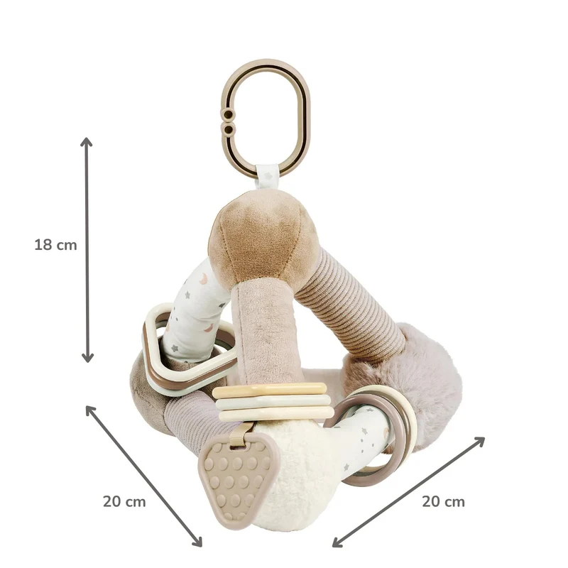 Pyramide d’activités douce Lapidou – Beige – Nattou