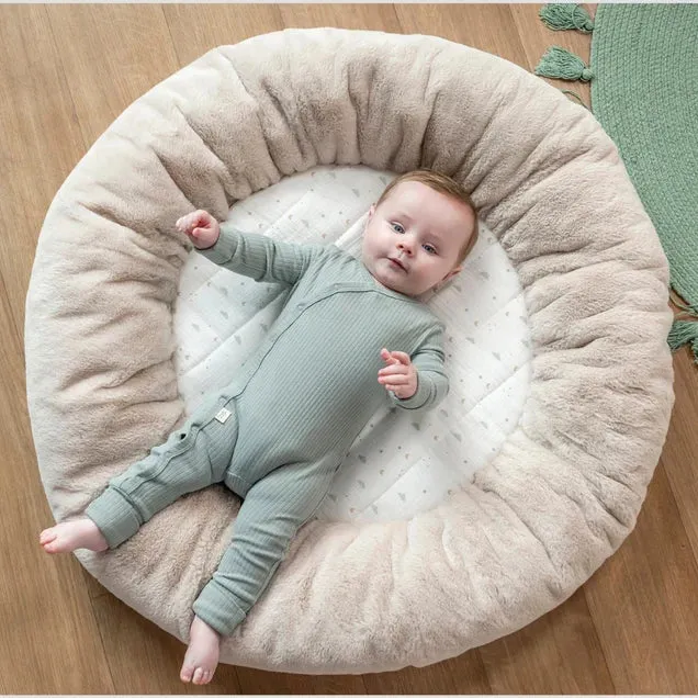 Tapis d’éveil rond rembourré LouLou avec arches – 90 cm – Nattou