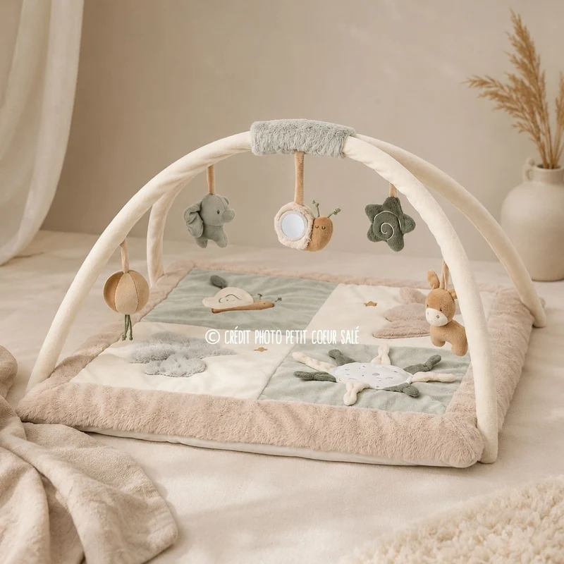 Tapis d’éveil LouLou avec arches – 80 x 80 cm – Nattou