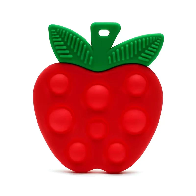 Jouet pop-it Silicone pomme rouge