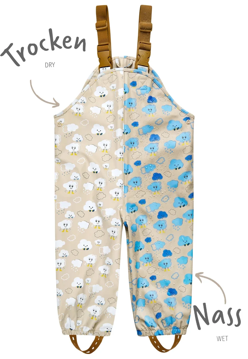 Pantalon de pluie magique Nuages – Change de couleur sous la pluie