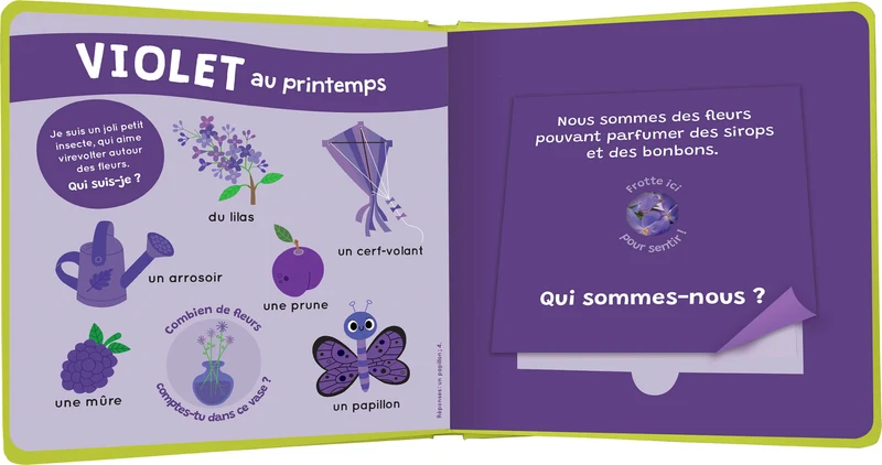 Mon livre des odeurs et des couleurs - Les saisons