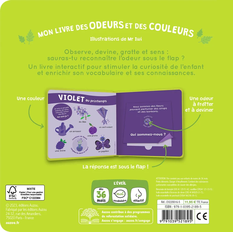 Mon livre des odeurs et des couleurs - Les saisons