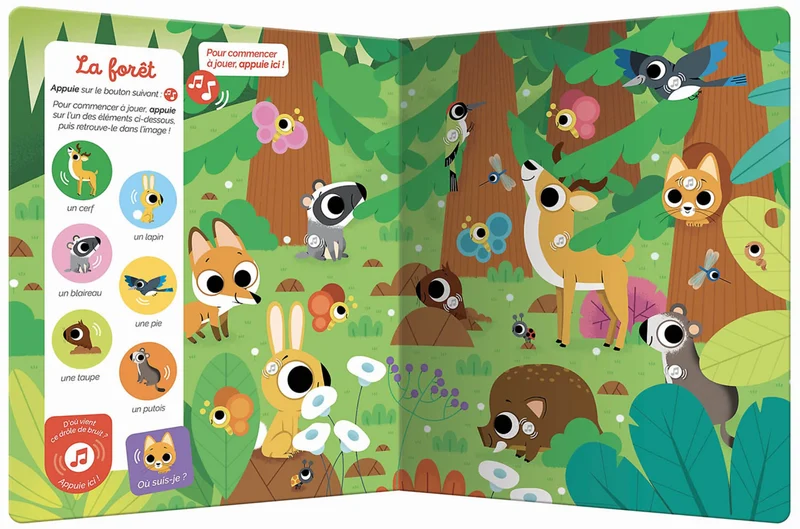 Cherche et trouve des tout-petits sonore - Les animaux
