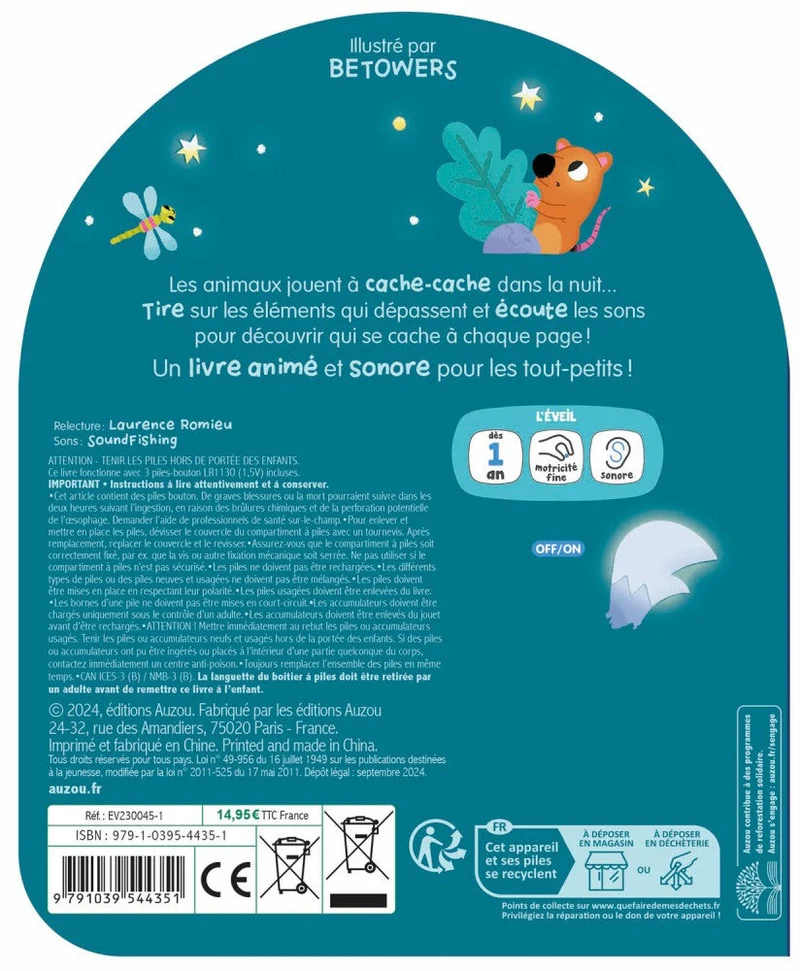 Mon coucou sonore - Qui se cache dans la nuit ?