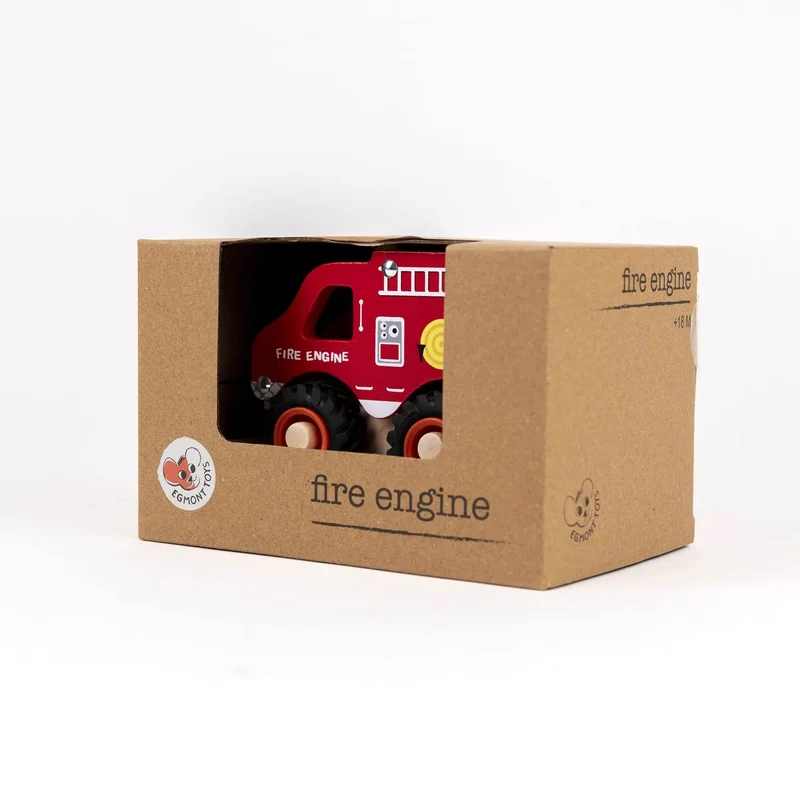 Camion de pompiers en bois