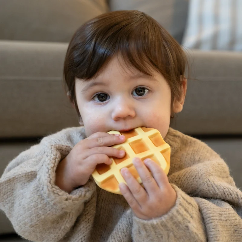 Rafa le Waffle Anneau de Dentition Bébé
