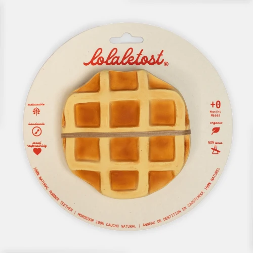 Rafa le Waffle Anneau de Dentition Bébé