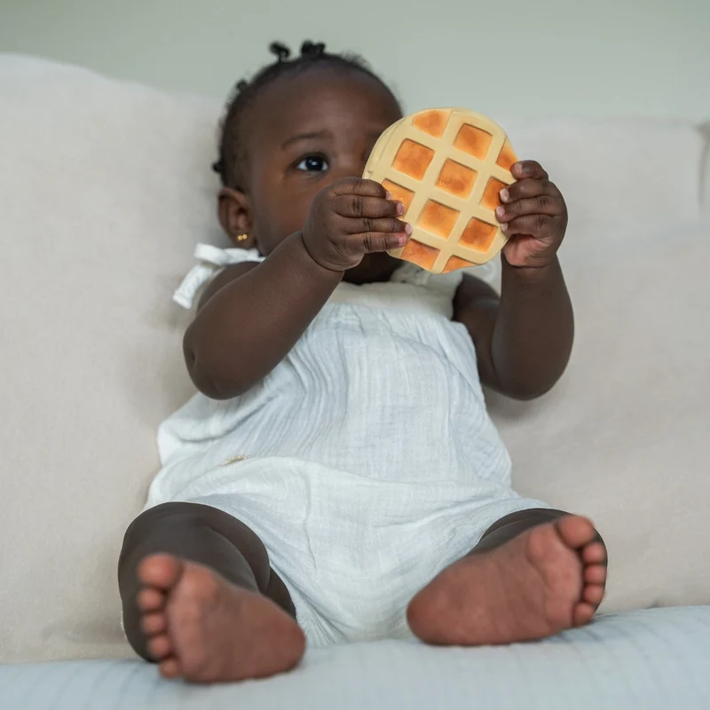 Rafa le Waffle Anneau de Dentition Bébé