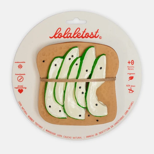 Tartine à l'Avocat Anneau de Dentition Bébé