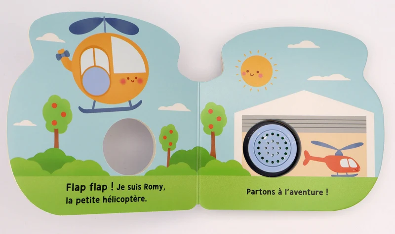 Livre sonore bébé – Romy l'Hélicoptère