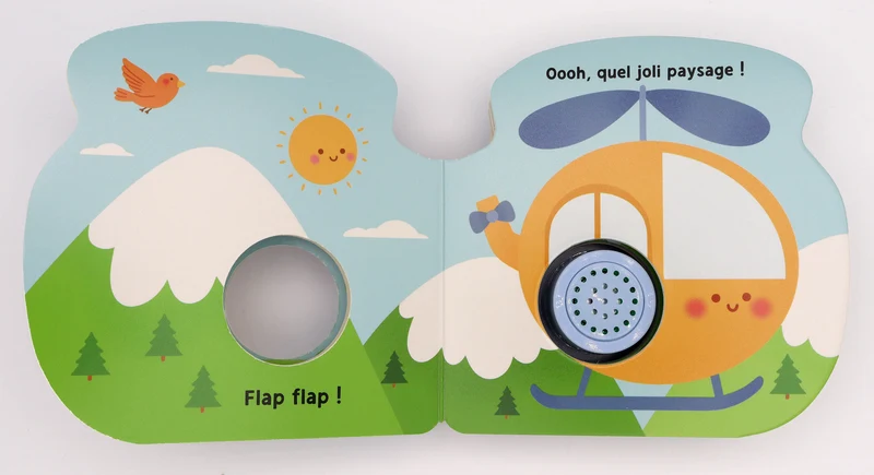 Livre sonore bébé – Romy l'Hélicoptère