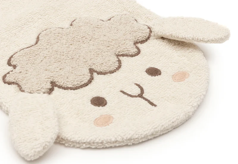 Gant de toilette bébé en éponge – Sheep Sonny