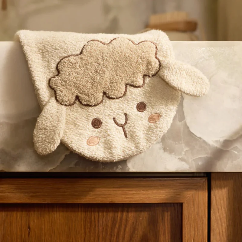 Gant de toilette bébé en éponge – Sheep Sonny