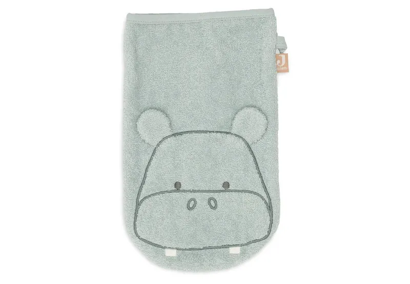 Gant de toilette bébé en éponge – Hippo Happy