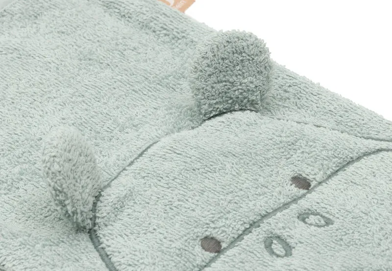 Gant de toilette bébé en éponge – Hippo Happy