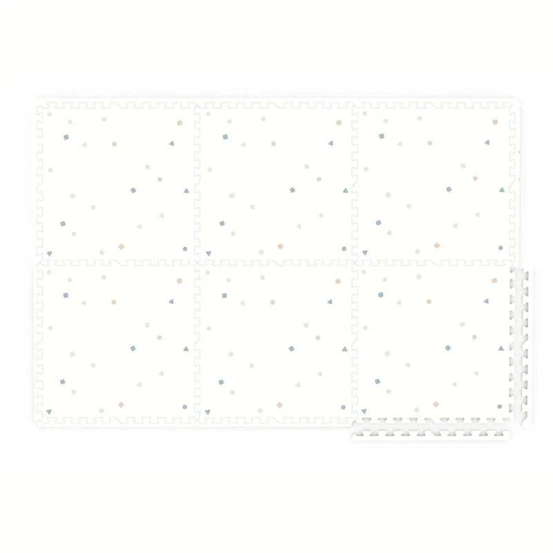 Tapis de jeu réversible 2 en 1 EEVAA Carte du monde (120 x 180 cm)