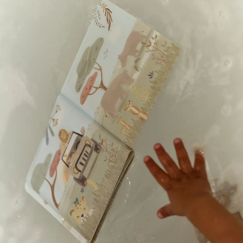 Livre de bain sonore Safari Friends – jouet d’éveil bébé dès 6 mois
