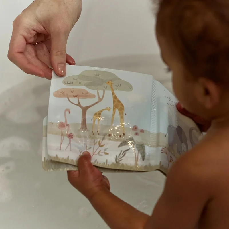 Livre de bain sonore Safari Friends – jouet d’éveil bébé dès 6 mois