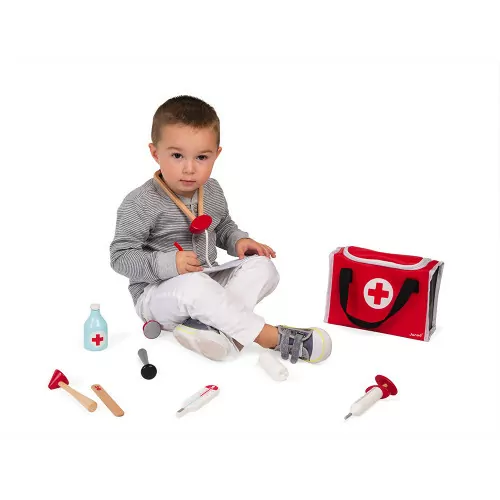 Mallette du docteur en bois