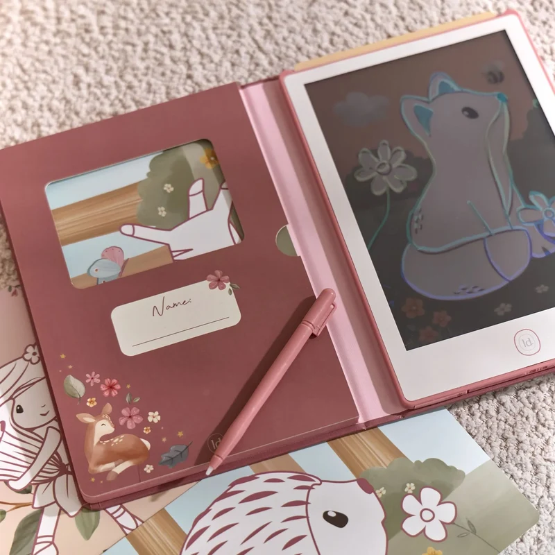 Tablette à dessin rose fairy garden – tablette créative enfant