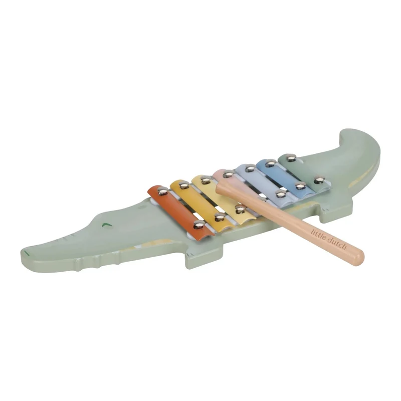 Xylophone Crocodile Safari Friends – instrument musical en bois