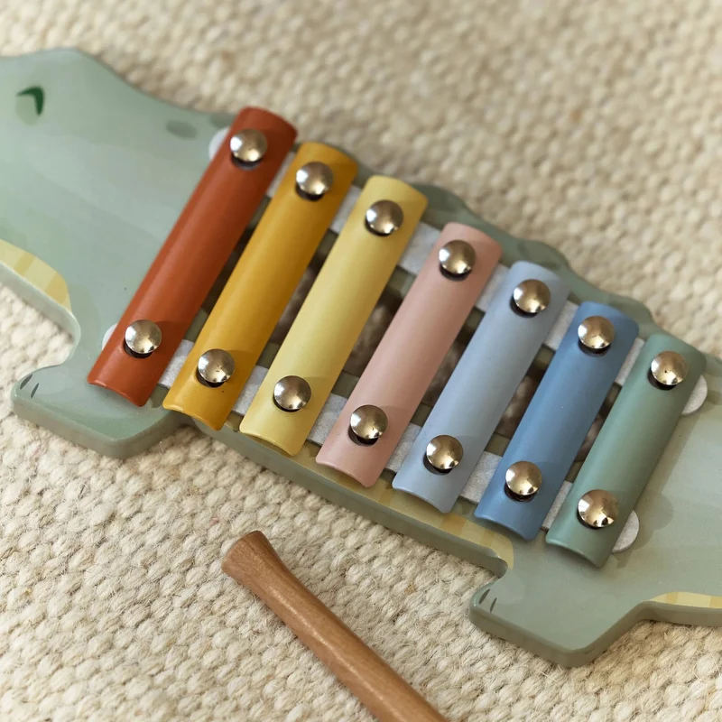 Xylophone Crocodile Safari Friends – instrument musical en bois