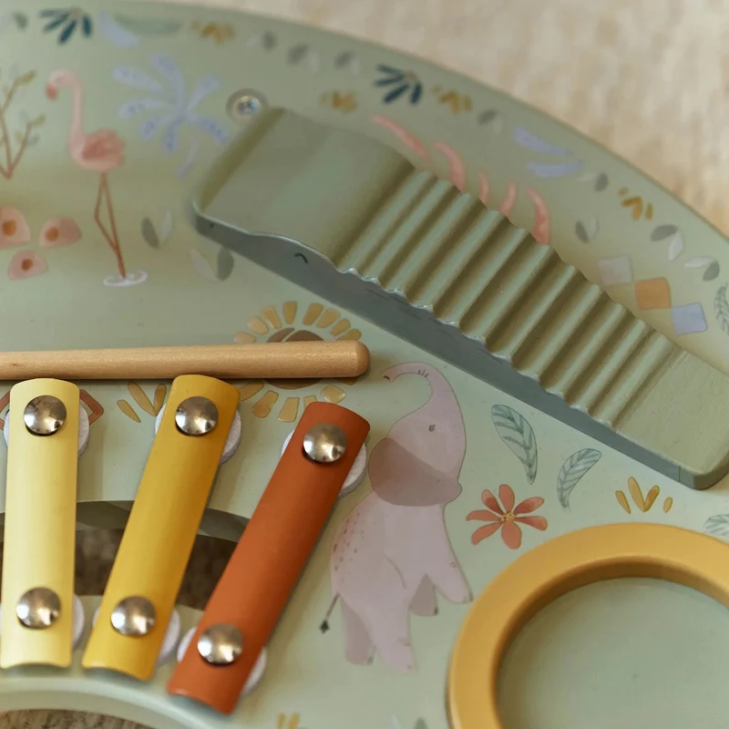 Table d’activités musicale Safari Friends – jouet musical en bois