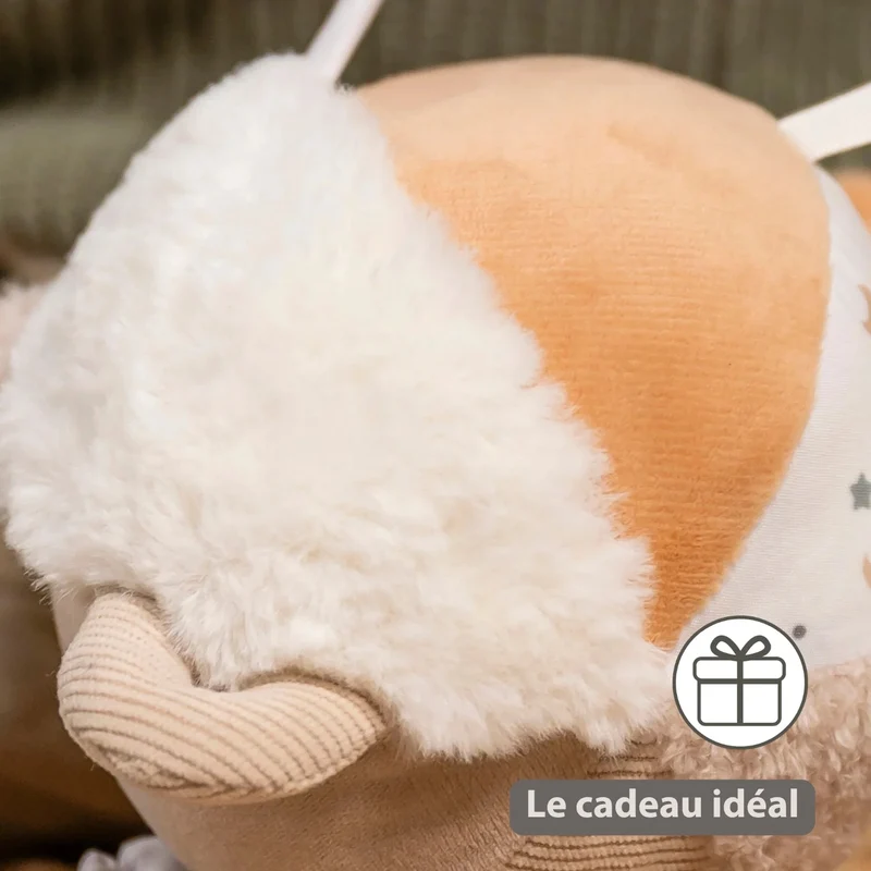 Balle d’activités Lapidou – 15 cm Beige